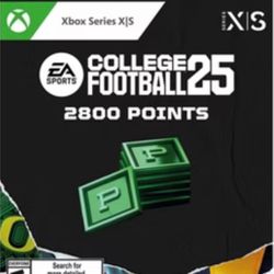 Xbox EA Sports College Football Points — Unused Code
