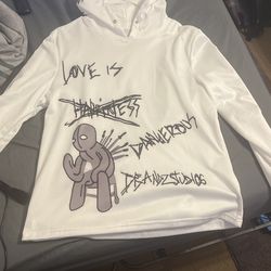 LOVE IS DANGEROUS HOODIE (NEVER WORN)