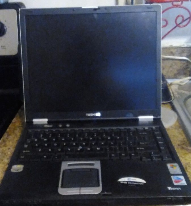 Grey Toshiba Laptop