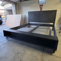 Real Wood King Size Platform Bed