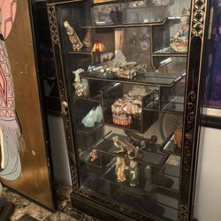 Asian Curio Cabinet In Laid Beautiful And Also Asian Picture
