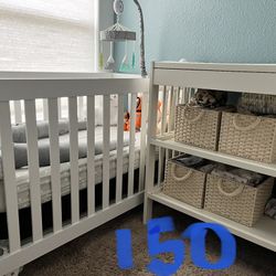 Crib And Changer Table 