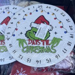 Christmas Countdown Calendar Decorations Hanging Advent Calendar Christmas Countdown Decor Sign Wreath for Front Door Wall Home Indoor Outdoor Decor