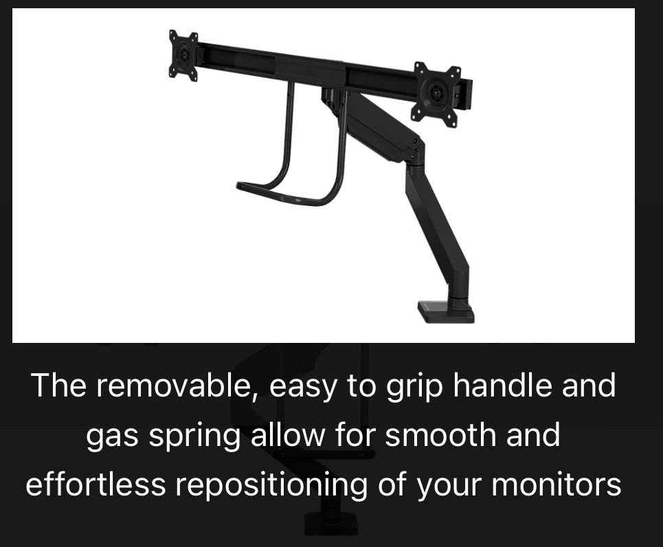 Dual align monitor Arm (Black Color)