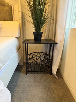 Night stand book storage