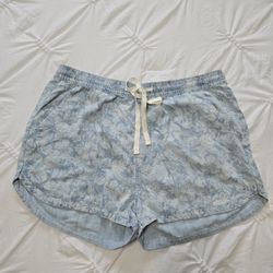 Blue & print summer shorts 
