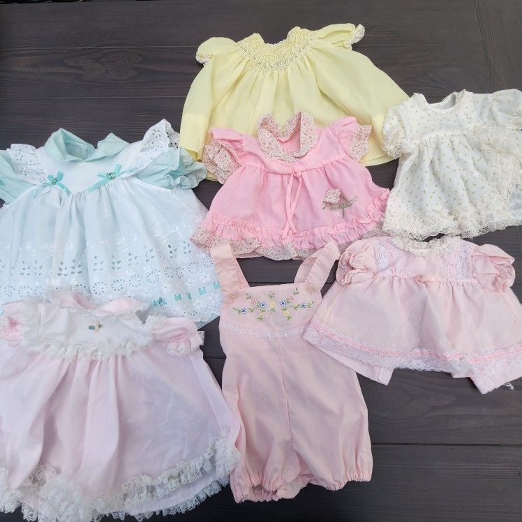 Girls VINTAGE BUNDLE SIZE 0 TO 4T. (16 Items)