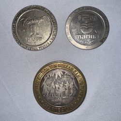 Limited Edition Las Vegas Nevada Gaming Tokens