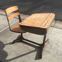 Vintage school desk