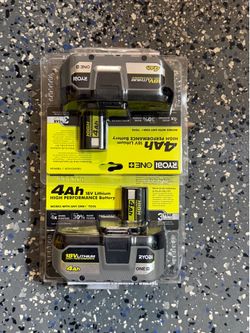 Ryobi  2 battery 4.0