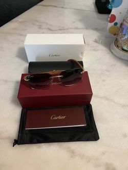 Cartier High Quality Woods (graident Lense ) Or Clear 