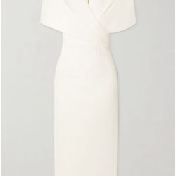 Safiyaa Ivory midi Dress 