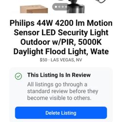 Philips 44W 4200 lm Motion Sensor LED Security Light Outdoor w/PIR, 5000K Daylight Flood Light, Waterproof, Dusk to Dawn, 2 Heads, 4 Modes(2 Packs)