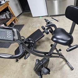 Slim Cycle Bike And Sit Up Station