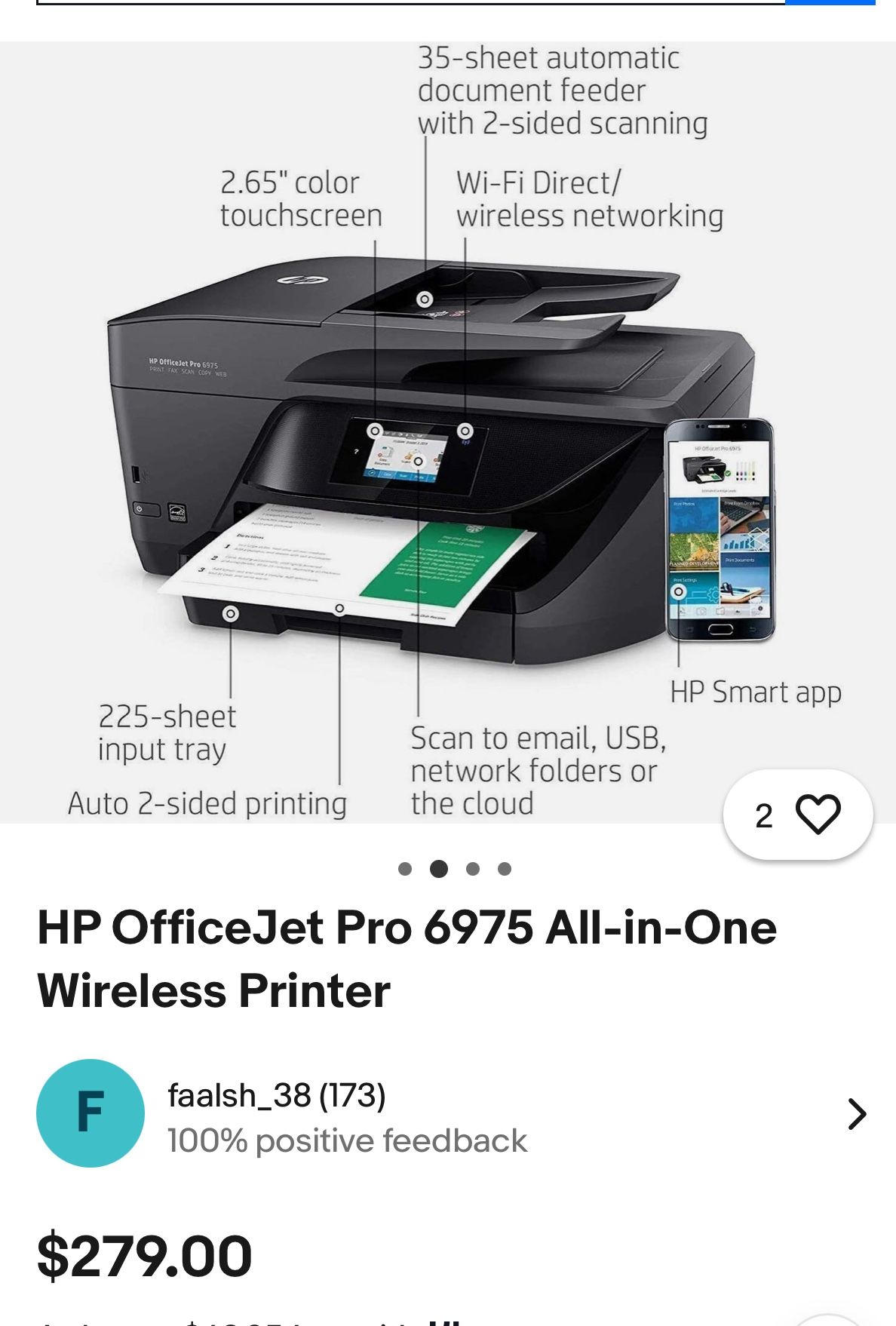 HP OfficeJet Pro 6975 Printer
