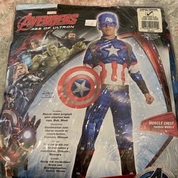 Marvel Avengers Captain America Boys Size Large 12-14