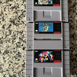 OEM Super Nintendo Mario and Tetris games