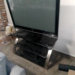 3 Glass Shelf Tv Stand