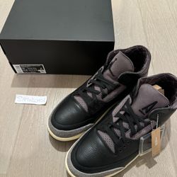 Brand New A Ma Maniere Jordan 3 Size 11.5