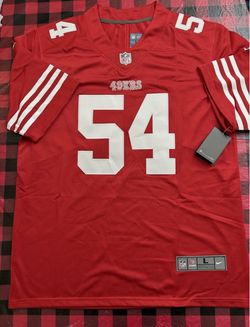 San Francisco 49ers Fred Warner red jersey fully stitched