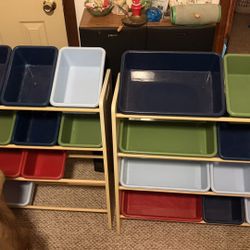 Two!! Toy Storage Organizer 