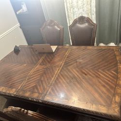 Dining Table + 6 Chairs – Solid Wood