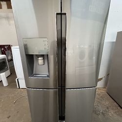 REFRIGERATOR SAMSUNG STAINLESS STEEL WITH WARRANTY 