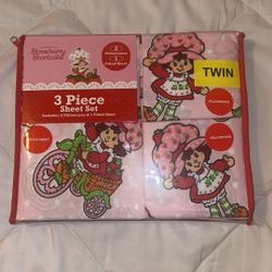 Strawberry Shortcake Twin Sheet Set – 3 Piece 