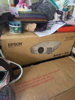 Epson Home Theater Projector with screen and stand