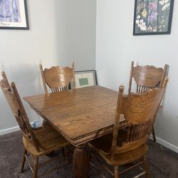 Wooden Dining Room Table And Chairs