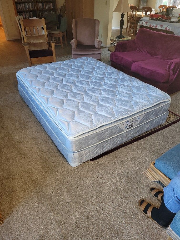 Mattress, Box Springs and Steel Frame