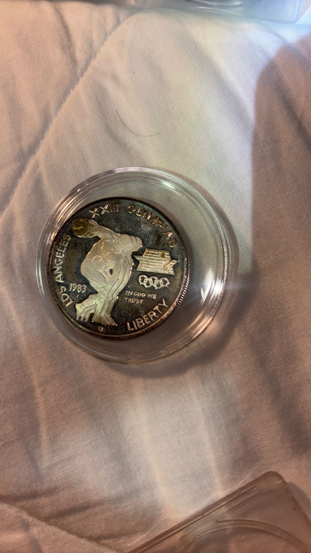 1983-S Los Angeles XXIII Olympiad Liberty Proof 90% Silver Dollar Coin