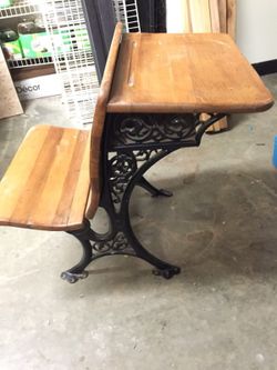 Antique school desk
