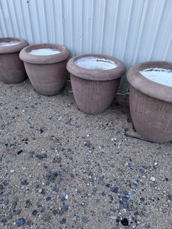 Concrete Planters Terra-Cotta Color $150 Each