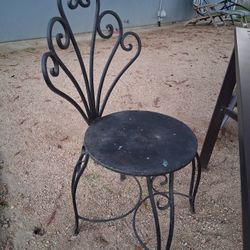 Wrought iron chair