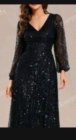 Vestido Brillante Talla 8-10 (L) nuevo