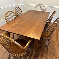 6 Person Dining Table - Wood Custom Made In VA