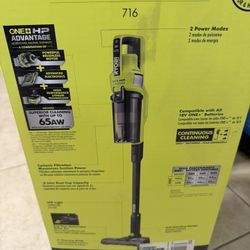 new sealed vacum Ryobi one+ho cordless 