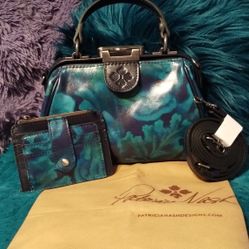 Patricia Nash Leather Mini Frame Purse