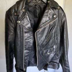 Black Leather Motorcycle Jacket