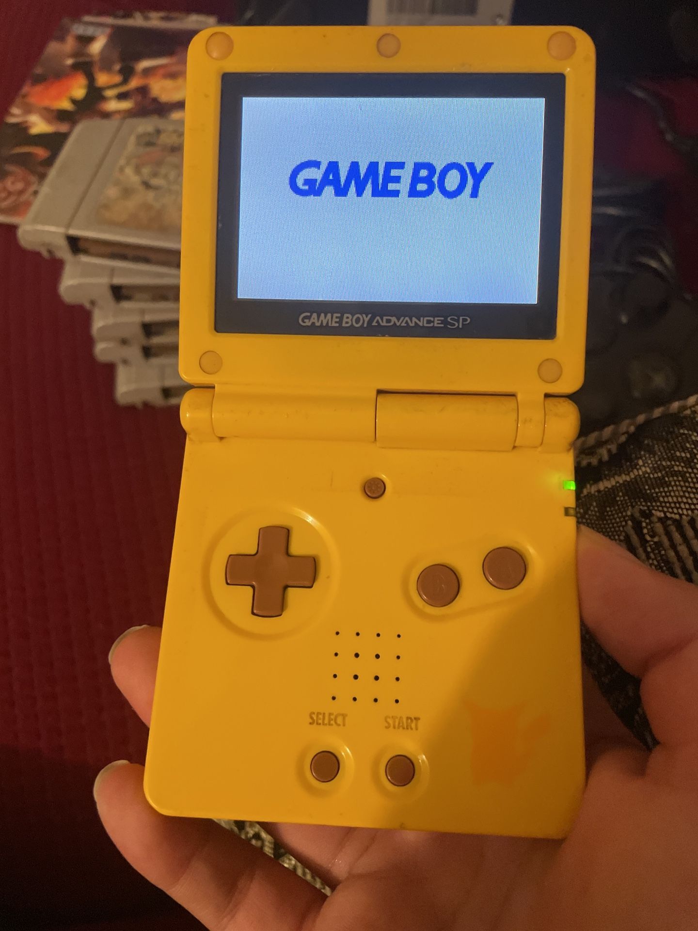 Gameboy Advance Sp Double Light Reshell Tested Working