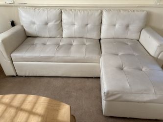 White Leather Couches