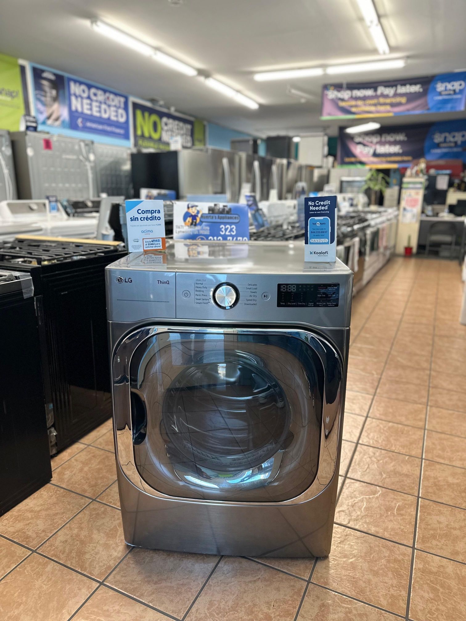 LG Dryer 9.0 Cu Ft Front Load Gas Dryer Graphite Steel