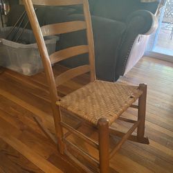 Vintage Handcrafted Child’s Rocking Chair