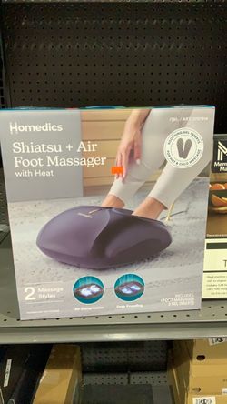 Homedics Shiatsu & Air Foot Massager with Soothing Gel Inserts. Heated and Cooling Relief