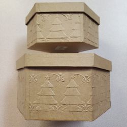 2 New Nesting Boxes Sturdy Cardboard 