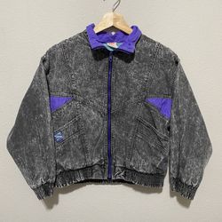 Vintage 90s Levi’s “Sport” Retro Acid Wash Denim Jacket Size M