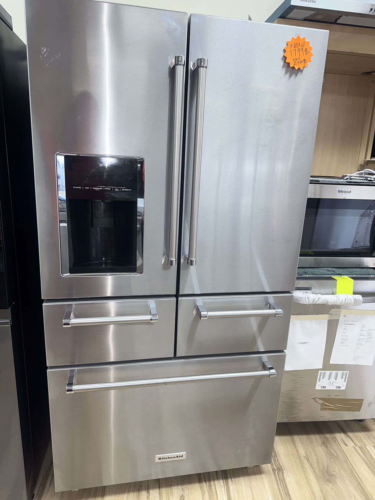 KitchenAid 5 Doors Stainless Steel Refrigerator 