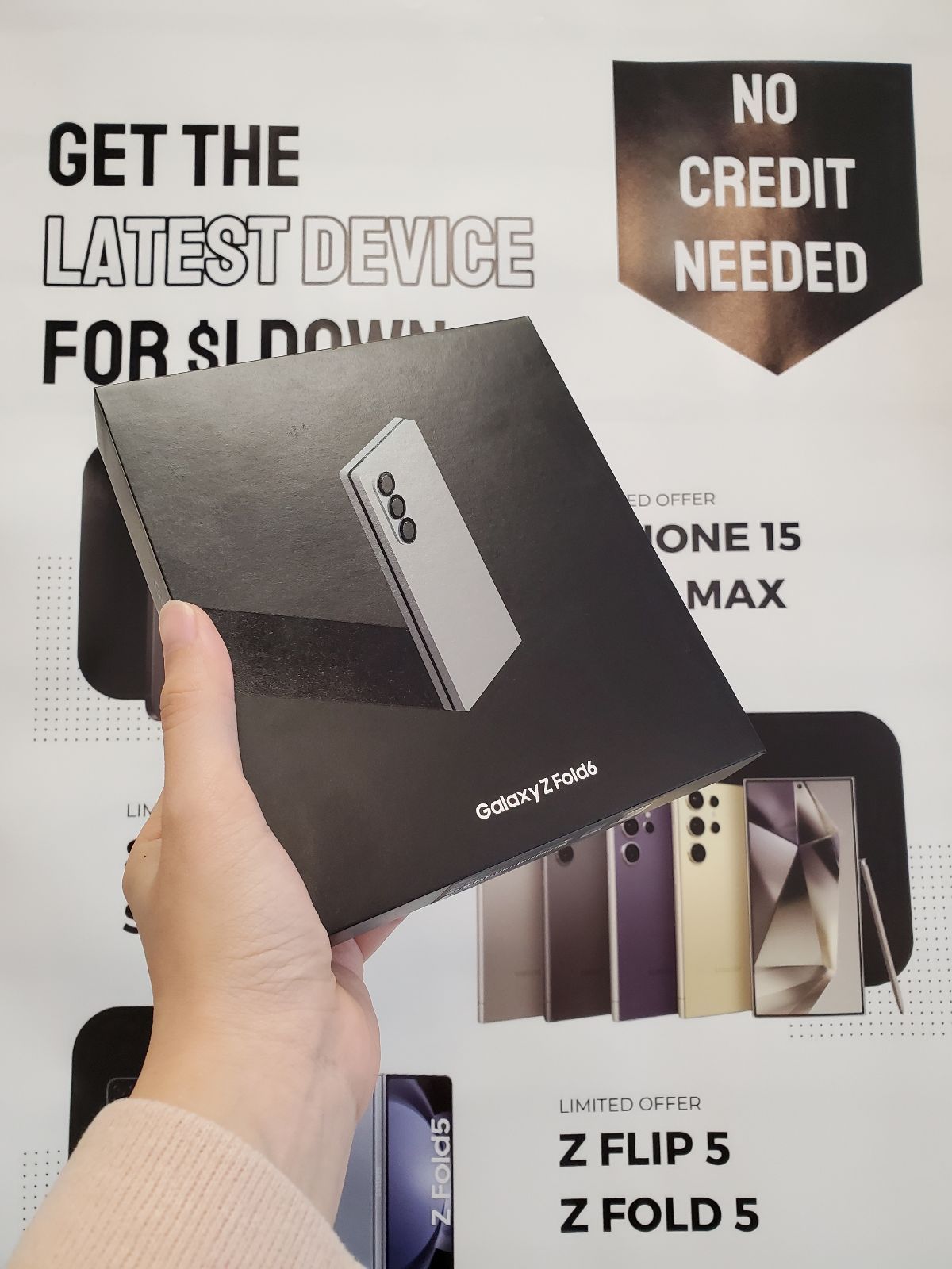 π± Samsung Galaxy Z Fold 5 5G 7.6 inch Unlocked β Starting at $499 or Only $1 to Take It Home Today! Save Up to $1,250 Instantly with Up to 6-Month Wa