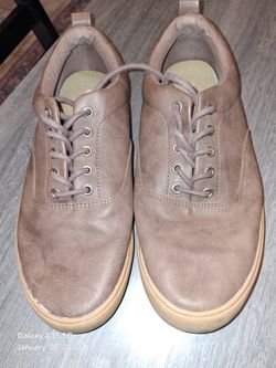 Men's Size 9 Brown Suede Dress Shoes 